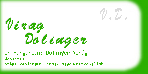 virag dolinger business card